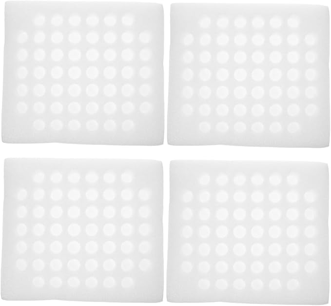 DOITOOL Quail Eggs Tray Holder 52-Grid Pearl Material Egg Storage Organizer for Refrigerator and Kitchen Countertop Use