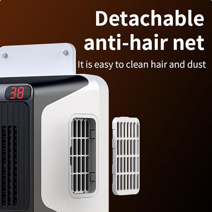 Dog House Heater with Thermostat, 300-600W 2 Heating Mode Pet Warmer, Wall-Mounted Design, Pet Heater with 6FT Anti Chew Cord and Safe Overheat Protection, for Dogs Chicken Coops Rabbits (Black)