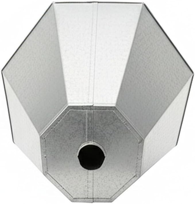 Little Giant RC2 Galvanized Steel Medium Poultry Restraining Cone, (6 Pack)