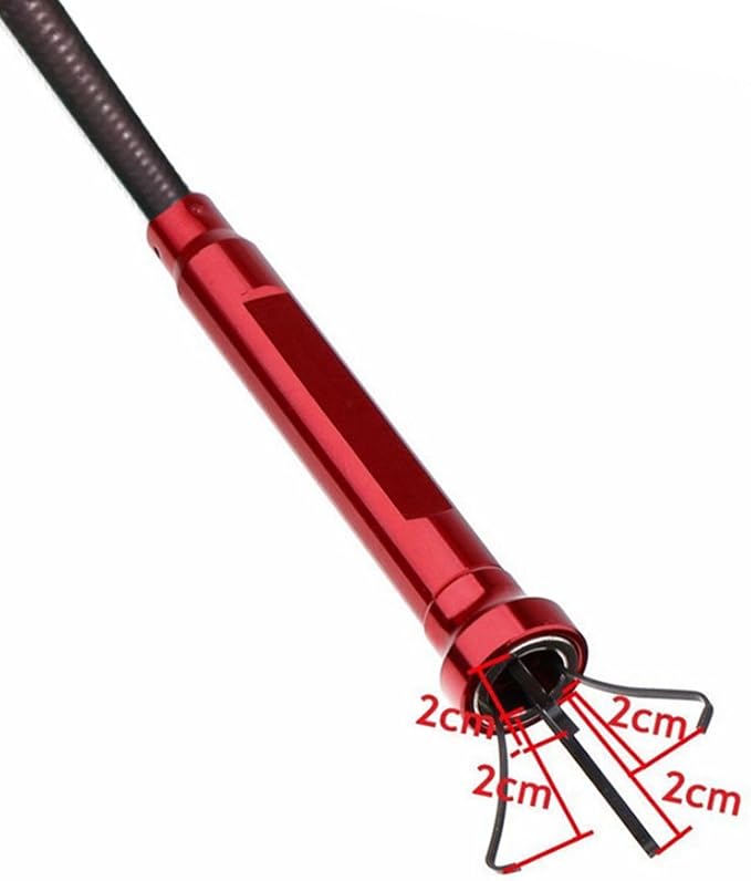 Stereotype four-claw magnetic gripping tool with LED light stainless steel spring can be fixed in different shapes without bounce 2 in 1 magnetic pickup (Directional four-jaw picker-03)