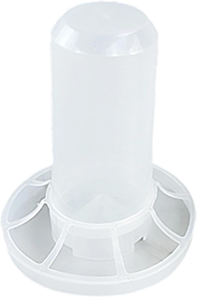 Automatic Chicken Feeder with Ports,No Waste Inside Assembly Feeder Bucket Birds Dispenser for Quails Garden, for 350ml Water