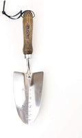 Burpee 13" Stainless Steel Trowel | Durable Long Lasting Garden Tool | Leather Wrist Strap 5" Handle, 10 Year Warranty