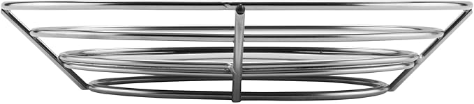 G.E.T. 4-83850 11.25" x 8.25" Stainless Steel Oval Basket with Raised Solid Bottom, Clipper Mill (Qty,1)