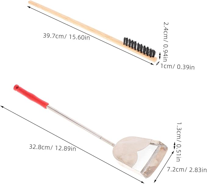 BESPORTBLE 2pcs Parrot Cage Cleaning Brush Set for Parrot Small Animal Cages Includes Droppings Shovel and Garden Cleaning Tool