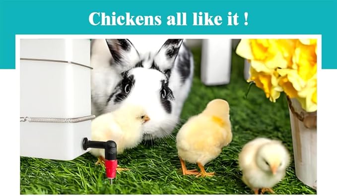 1L Automatic Drinker System Chick Water Cups 1L Hanging Automatic Fill Chick Cup Drinker Waterer Used for Cages (red, 2)