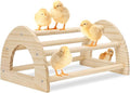 Chicken Perches Roosting Bar - 15.1" x 9.4" x 7" Chicken Roosts and Perches Chick Jungle Gym Toy for Baby Chicks, Hens Large, Roosts, Coop, Brooder