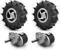 Dual Drive Motor Wheel Kit for Electric Agricultural Tool, Tiller, Garden Farm, Hand Cart, L-faster, 10 Inch Tire, 24V, 700W (no Joystick, Max speed 4kph)