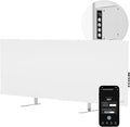AENO Infrared Heater - With Thermostat - 700 Watt Energy Saving Panel Electric Heater - Smart Wall Mount or Freestanding Space Heater For Indoor with WiFi, Reddot Winner 2023, White