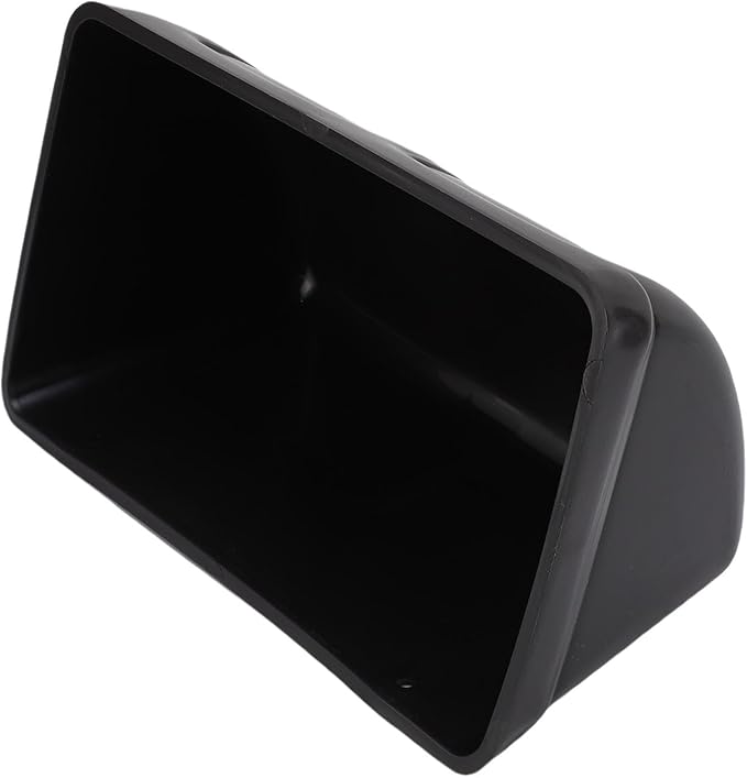 Pssopp Plastic Hanging Chicken Feeder, Large Capacity Design Thickened Plastic Waste Prevention Hanging Poultry Feeder Trough for Livestock (Black)