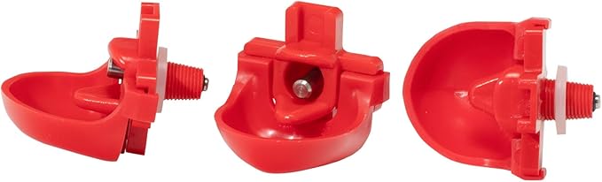 RentACoop DIY Waterer Kit - Horizontal Nipples with Dribble Dish and Installation Tool - Great for Chickens, Turkeys, Peafowl, and Other Poultry - 6 Pack