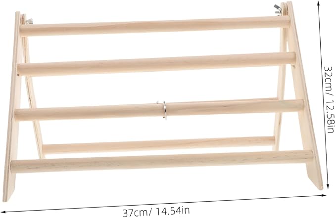 Chicken Wooden Perch Stand for Chicks Durable Roosting Bar with Easy Cleaning Design Compact Storage and Stable Support for Poultry Coop Accessories