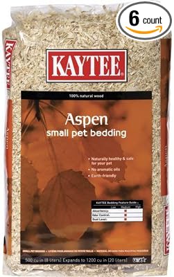 Rabbit & Hamster Bedding, Aspen Shavings, 1,200-Cu. In.