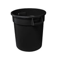 Feed and Seed Storage Container, 44 Gallon Black Round Commercial Trash Can/Ingredient Bin, Food Storage Plastic Bin, Use in Agricultural, Gardening, or Household