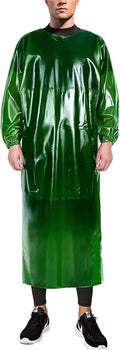 SUJAN Apron with Sleeves Splash Suit Waterproof Smock Chemical Resistant Safety Aprons Coverall