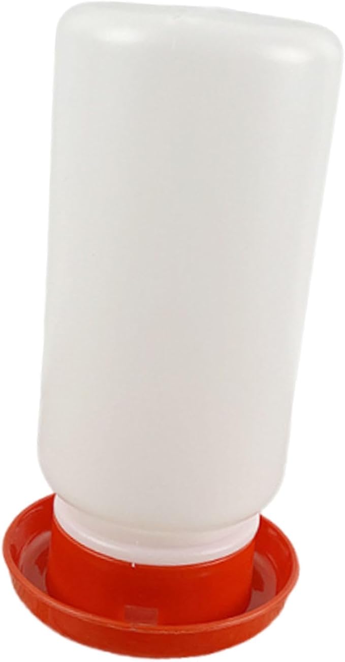 Chick Feeder and Waterer Supplies Farm Chicken Coop Accessories Easy Use Hen Feeding Equipment Starter Kit Red, 1000 ml