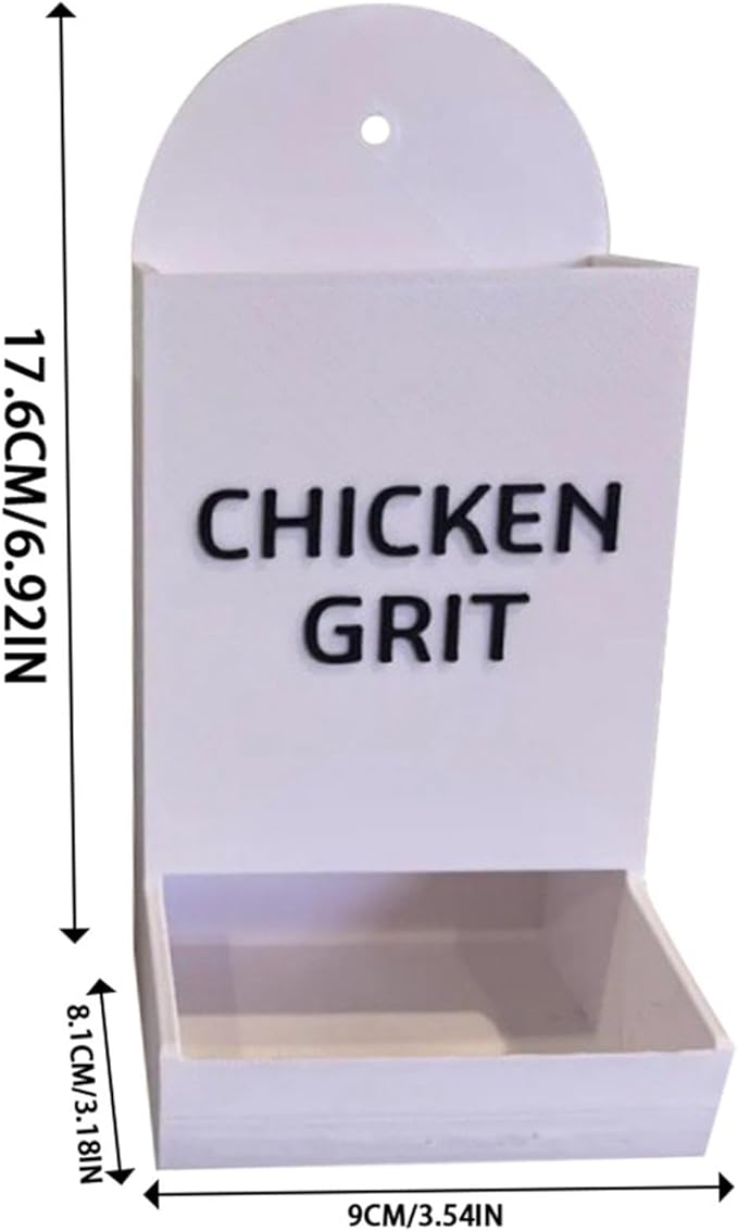 Gravel Feeder - Oyster Shell and Grit Feeder, Versatile Oyster Shell Feeders for Chickens,Hanging Chicken Feeders Trough,Precision Nutrition, Chickens Coop Accessories for Poultry (Black)