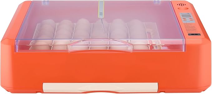 VEVOR 36 Egg Incubator, Automatic Egg Turner with LED Candler & Water Tray, Temperature & Humidity Control, 360° View Clear Window, Poultry Eggs Incubators for Hatching Chicks Ducks Goose Quails
