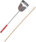 Hemoton 2pcs Bird Cage Cleaning Tool Set Telescopic Shovel Brush for Efficient Parrot Habitat Maintenance for Daily Use Selection