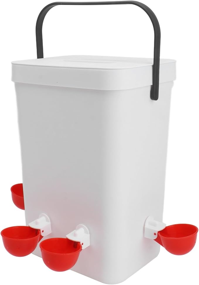 Large Capacity 12 Liter Automatic Chicken Waterer and Feeder Set Portable Poultry Hydration System