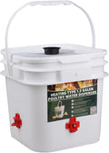 1.5 Gallon Square Chicken Water Bucket, Hanging Type, Suitable for Chickens, Pigeons, Quails, and Other Large Animals 1Pcs.