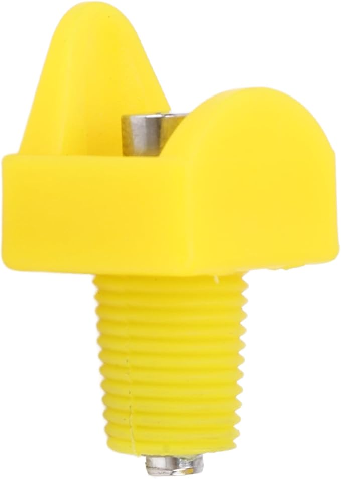 Chicken Waterer 10pcs Automatic Chicken Water Nipples, Sturdy Plastic Chicken Waterer Poultry Nipples Drinker Waterer Yellow, Duck Screw Water Drink Feeder