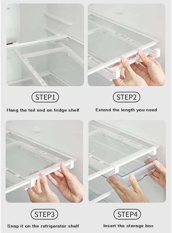 Fridge Egg Drawer Organizer Holder Trays for Refrigerator Egg Container (1 Pack)