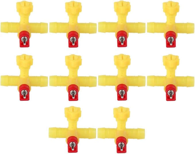 Chicken Waterer Nipples, Poultry Waterer Chicken Water Nipples Water Drinking Dispenser 10pcs Automatic Chicken Waterer System for Poultry Hen Duck