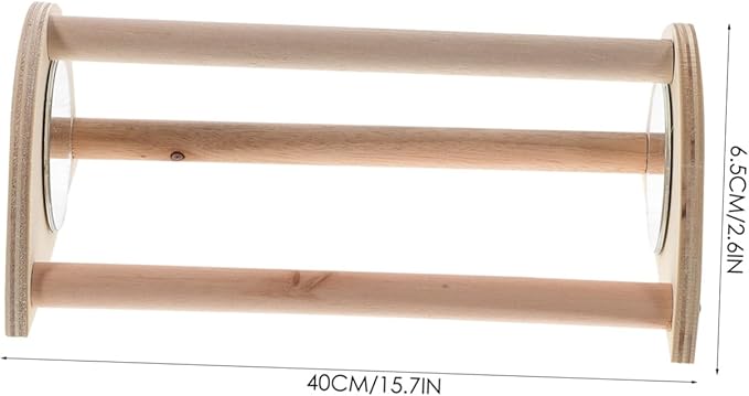 VANZACK 2pcs Wooden Chick Perch Roosting Bar for Chickens Chick Training Stand for Coop and Brooder Comfortable Resting and Playing for Poultry