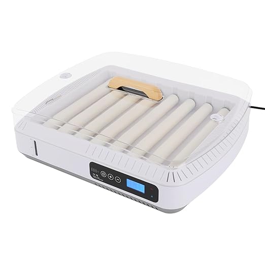 Eggs Automatic Incubator, 95V 80W Fully Automatic Egg Hatching Incubator 35 Eggs Incubator Poultry Hatcher w/Automatic Turning & Temperature for Hatching Duck & Goose Eggs (35 Eggs)