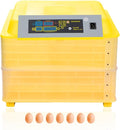 GRAND ORANGE Egg Incubator Automatic Digital Poultry Hatcher Machine Breeder with Temperature Control and Auto Turning for Hatching Chicken Duck Goose Quail Birds (96 Eggs)