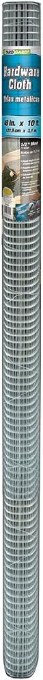 YARDGARD – 1/2 Inch Mesh Welded Wire Harware Cloth Fence – 48 Inches by 10 Feet – 19 Gauge Galvanized Steel – for Garden Fence | Cage Wire | Chicken Fencing | Rabbit Protection | Arts and Crafts