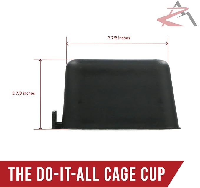 The ROP Shop 20-Pack - 16oz Black Cage Cup for Feed/Water for Poultry Ducks, Birds, Hamsters