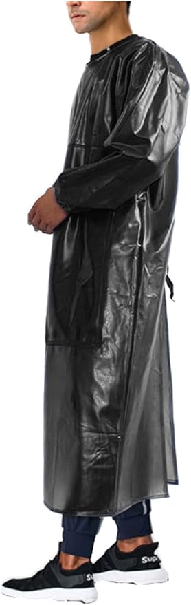 SUJAN Apron with Sleeves Splash Suit Waterproof Smock Chemical Resistant Safety Aprons Coverall