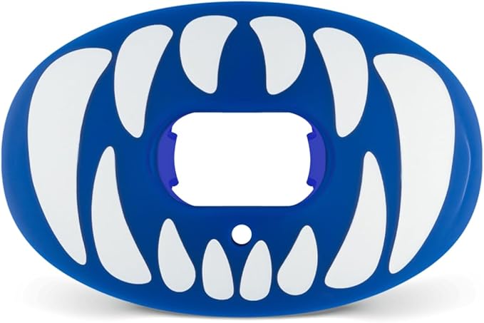 Battle Oxygen Predator Football Mouthguard – Maximum Oxygen Sports Mouth Guard – Mouthpiece Fits With or Without Braces – Impact Shield Protector for Lips and Teeth