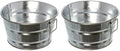 American METALCRAFT, Inc. MTUB83 Round Galvanized Metal Tub, Silver 8-1/4" Diameter, 37-Ounces (Pack of 2)