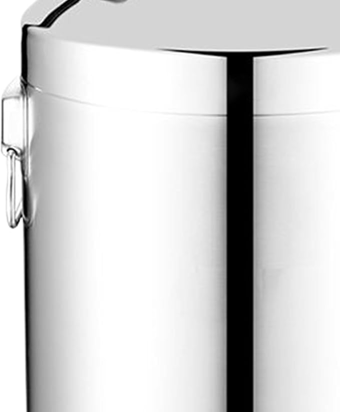 Oil Container - Airtight Stainless Steel Storage Bucket, 5L 9L 14L Large Capacity Canister with Sealed Lid Lock, Freshness Preserving Food Safe Function, Ideal for Flour Coffee Sugar Baking