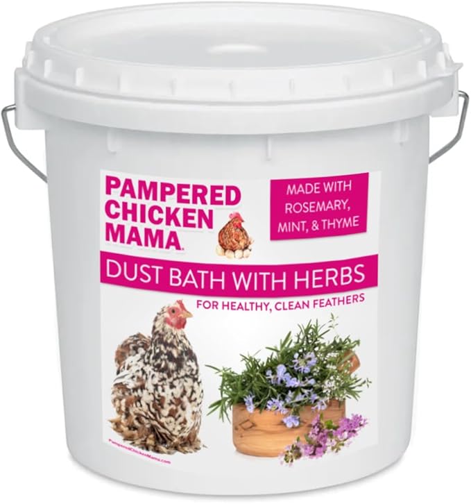 Pampered Chicken Mama Herbal Dust Bath for Chickens for Clean Feathers | Natural Poultry Supplies for Chicken Coops (20 pounds)