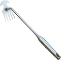 Weeds Puller Weeding Rake, with Handle, Uprooting Garden Weeding Tool Stainless Steel for Lawn Farm Outdoor Backyard, 5 Teeth, 37.5cmx9.5cmx5.3cm
