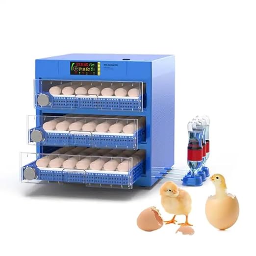 192 Eggs Automatic Chicken Incubators, Farm Poultry Hatcher Machine, LED High-Efficiency Automatic Egg Turning & Temperature Control, for Hatching Chicken Duck Goose Birds