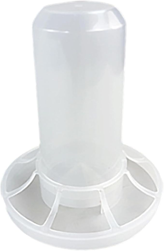 Automatic Chicken Feeder with Ports,No Waste Inside Assembly Feeder Bucket Birds Dispenser for Quails Garden, for 350g Feed