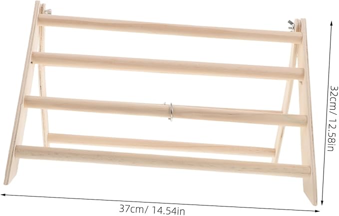 SUPVOX Wooden Chicken Perch Stand for Brooder Durable Roosting Bar for Chicks Easy to Clean Poultry Accessory Compact and Convenient Chick Roosting