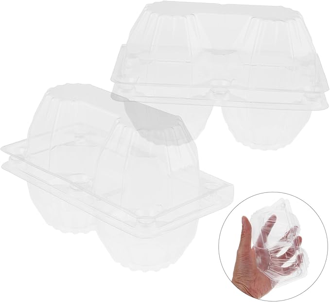 Garneck 6pcs Goose Egg Holder Egg Organizer for Refrigerator Packaging Container for Storage and Display