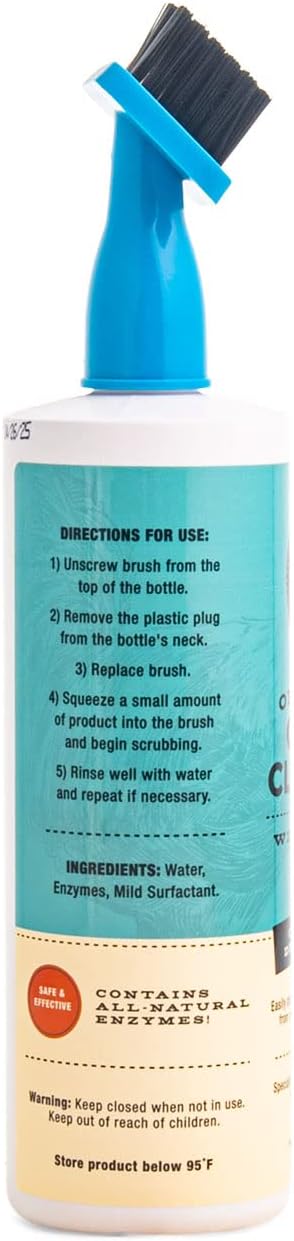 Fluker's Culinary Coop Organic Cleaner with Brush for Chicken Coops, Specially Formulated with Deodorizer and Odor Eliminator, 16 oz