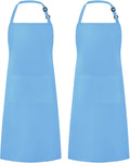 Syntus Adjustable Bib Apron with 2 Pockets Cooking Kitchen Aprons for Women Men Chef