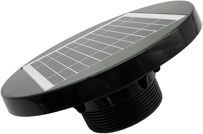 Portable Solar Vent Fan, Solar Powered Roof Fan Ventilator Loft Vent For Shed, for Small Sheds, Chicken Coops, Greenhouses, Boat RV, Weatherproof Metal Shell