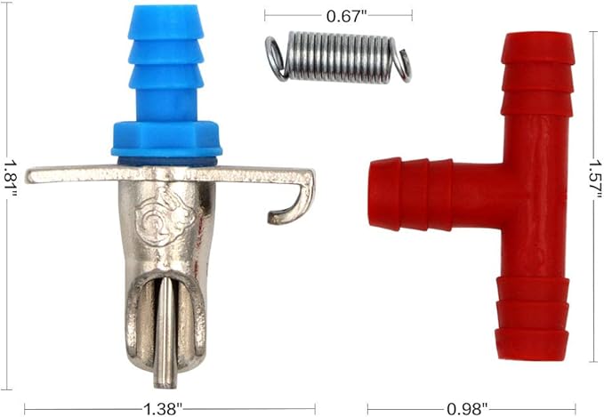 20 Pack of Automatic Rabbit Water Feeder Nipple Waterer Drinkers Automatic Rabbit Watering System Kit for Cages