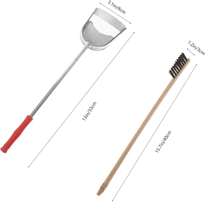 BESPORTBLE 2pcs Bird Cage Cleaning Kit Parrot Cage Brush Scraper Tool Set Suitable for Hamsters Guinea Pigs and More