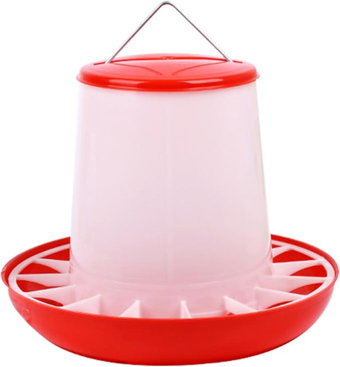 Chick Feeder Waterer Kits for Chick QuailsHen Hanging Poultry Food Water Container for Outdoor Farm Coops Outdoor Chicken Feeder Chicken Feeding Accessories Hanging Chicken Feeder Poultry Feeding