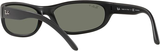 Ray-Ban Man Sunglasses Black Frame, Green Lenses, 60MM
