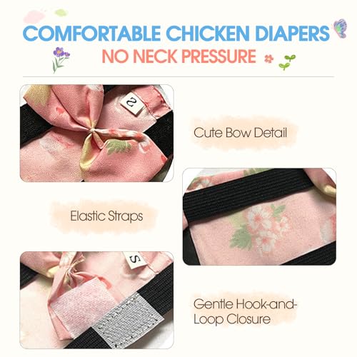 QBLEEV Duck Diapers for Pekin Ducks & Chickens - XL, Orchid, Cotton & Polyester, Reusable Indoor Poultry - Image 5